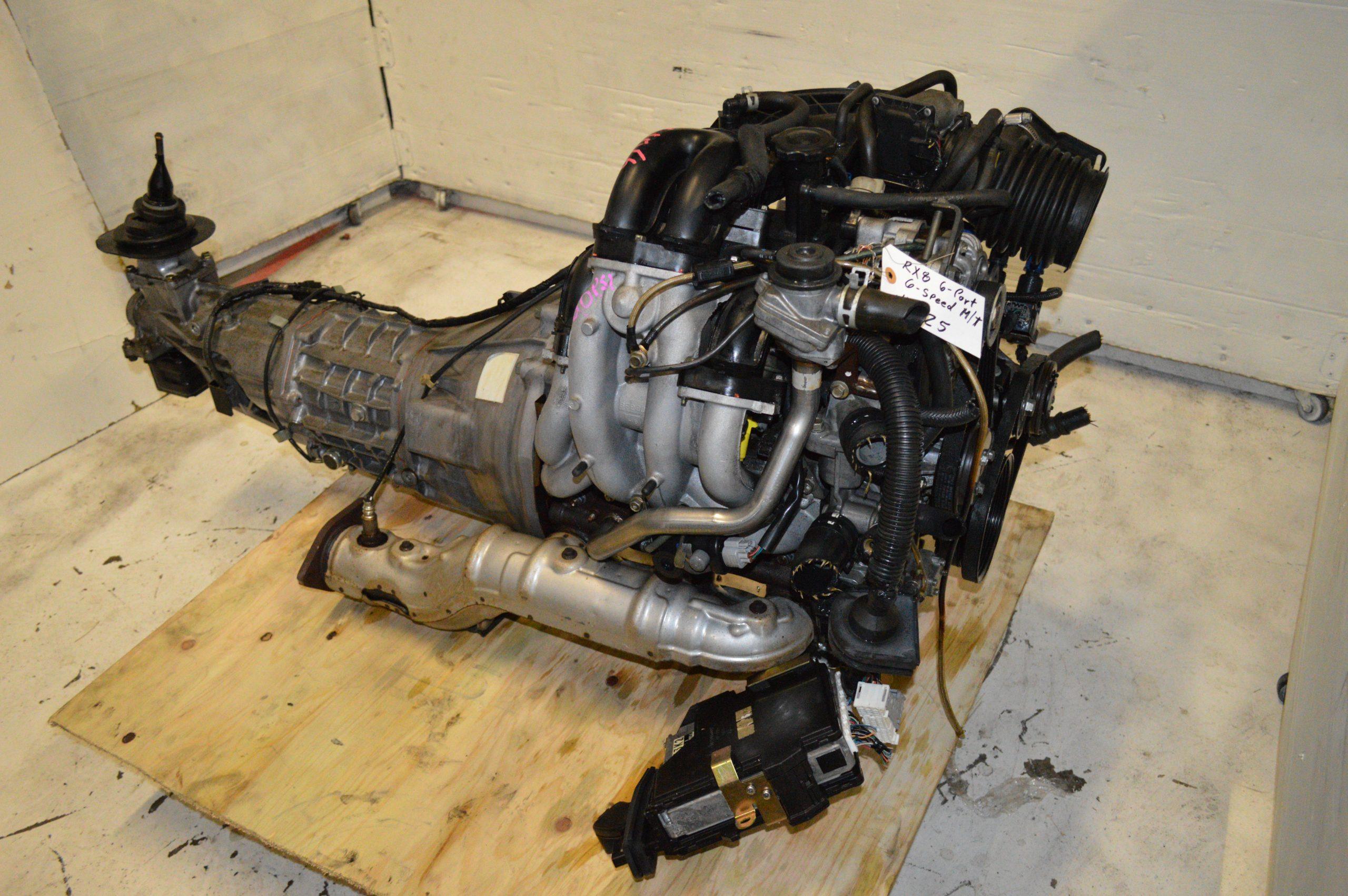 2004 – 2008 MAZDA RX-8 13B 6-PORT ROTARY ENGINE + 6 SPEED MANUAL TRANSMISSION (ECU INCLUDED) – JDM IMPORTED COMPLETE ROTARY SWAP KIT