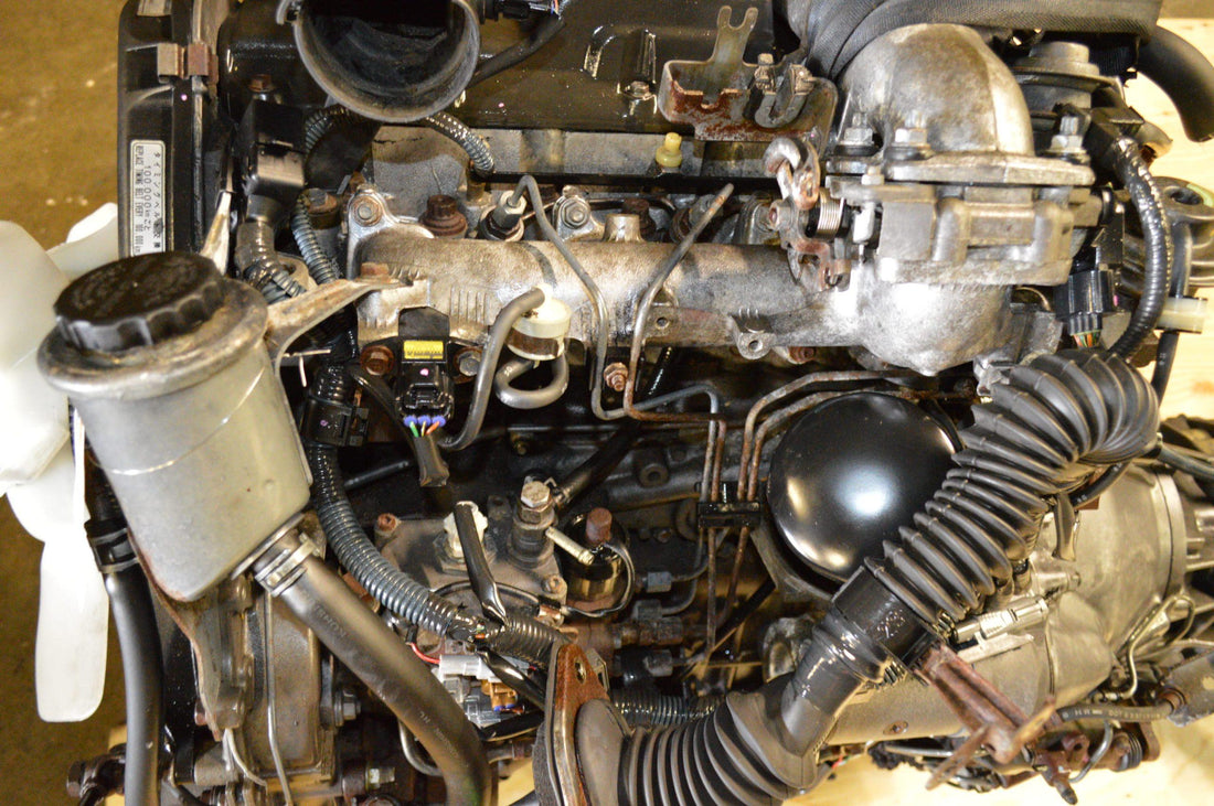 JDM TOYOTA 1KZ-TE 3.0L TURBO DIESEL MOTOR WITH 4X4 MANUAL TRANSMISSION, ECU.