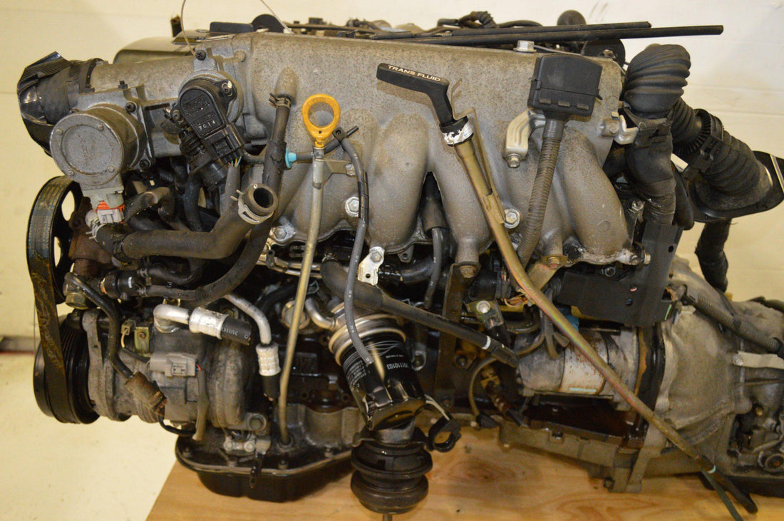 JDM 2JZ-GTE NON VVTI 3.0L TWIN TURBO MOTOR WITH AUTO TRANSMISSION & ECU.