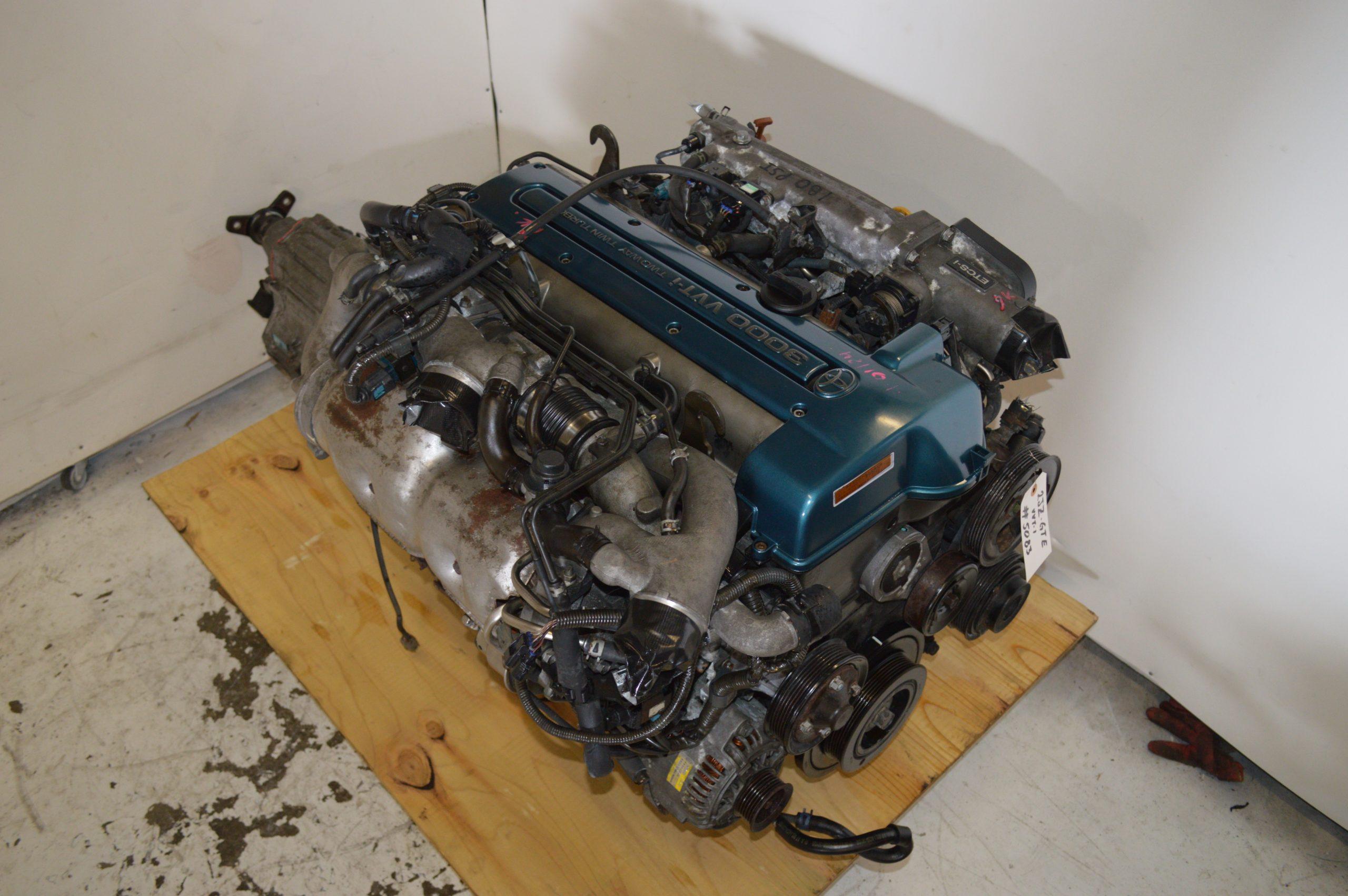 JDM 2JZ-GTE VVTI 3.0L TWIN TURBO MOTOR WITH AUTO TRANSMISSION & ECU.