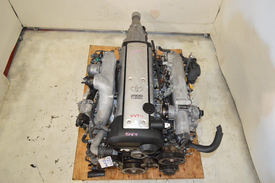 1JZ-GTE VVTI 2.5L MOTOR WITH AUTO TRANSMISSION JDM FRONT SUMP.