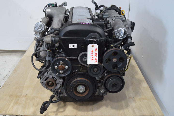 1JZ-GTE VVT-I TOYOTA TURBO ENGINE 2.5L JDM HIGH COMP MOTOR AUTO TRANS WIRIN ECU.