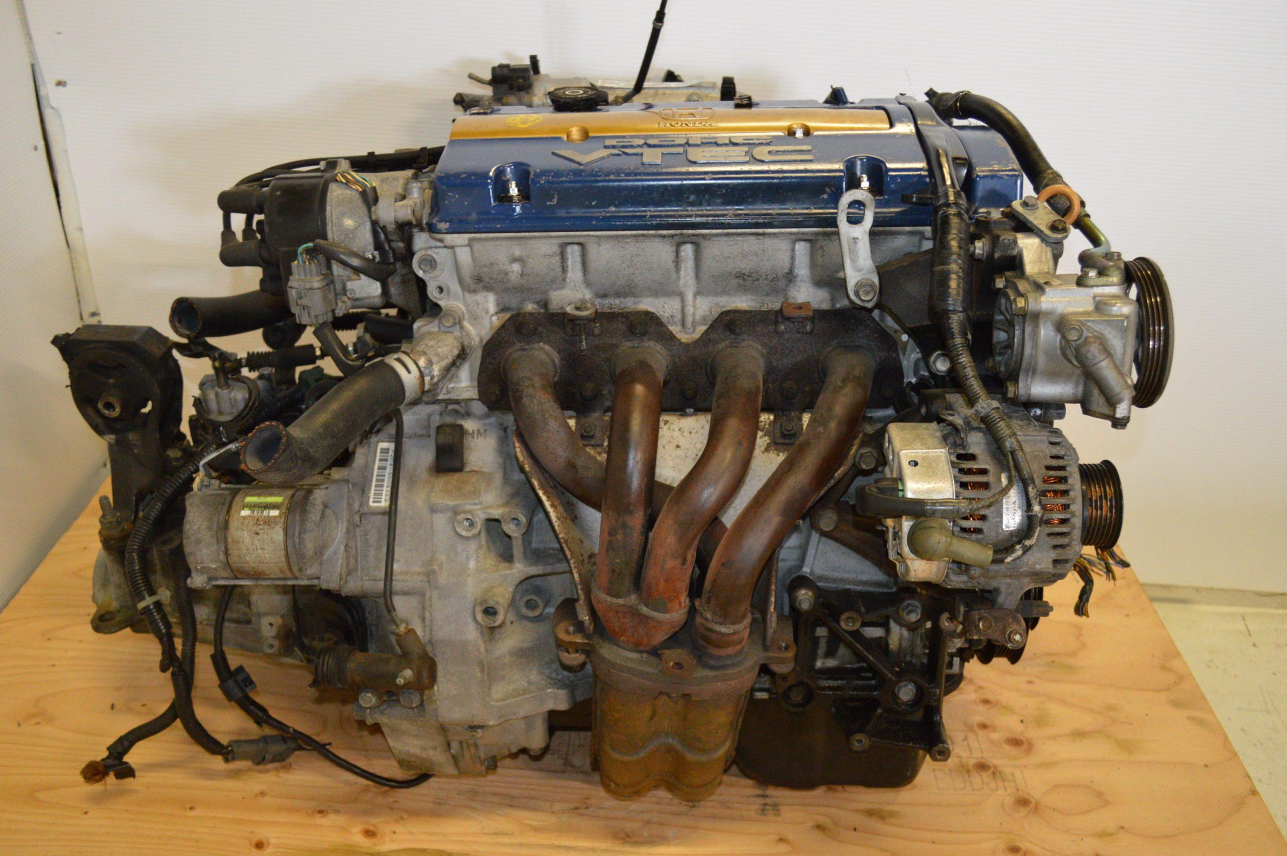 1992-1995 HONDA PRELUDE OBD1 H22A BLUE TOP ENGINE WITH 5-SP MANUAL TRANS ECU