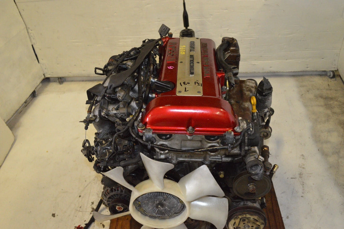 JDM NISSAN SILVIA SR20DET S13 2.0L RED TOP TURBO ENGINE 5 SPEED MANUAL TRANS ECU/MOTOR