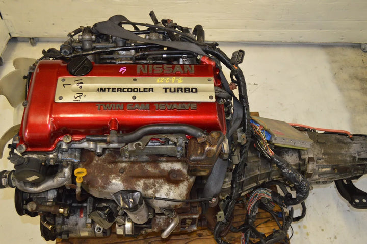 JDM NISSAN SILVIA SR20DET S13 2.0L RED TOP TURBO ENGINE 5 SPEED MANUAL TRANS ECU/MOTOR